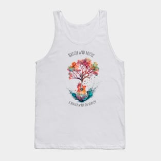 Acoustic Guitar Tree of Life |Gift for Guitar Player | Nature Guitarist | Motivational quotes Tank Top